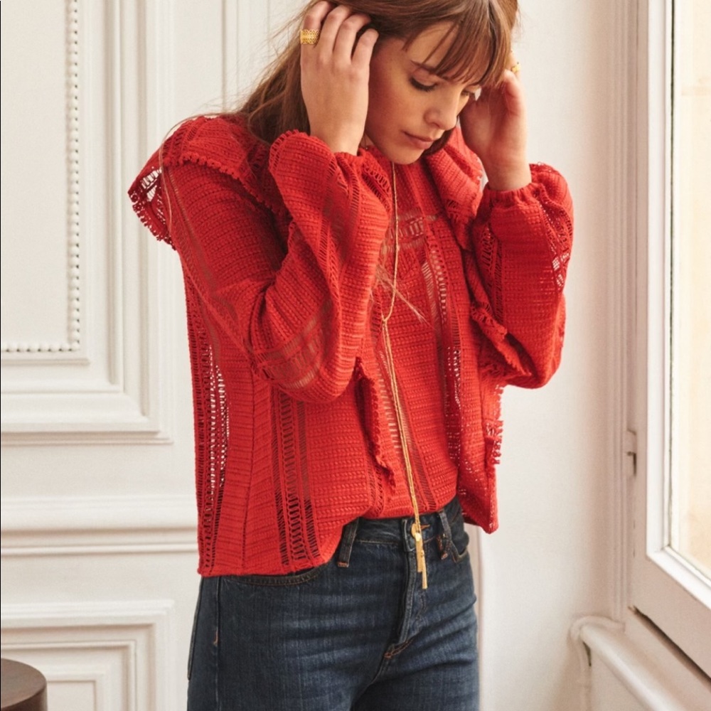 *SOLD* Sezane line blouse NWT